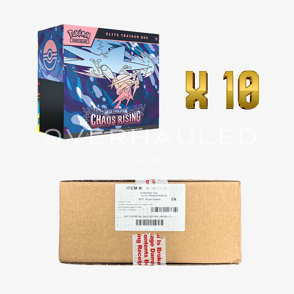 Chaos Rising Elite Trainer Box Sealed Case ME04 (10 Elite Trainer Boxes) – English Pokemon TCG