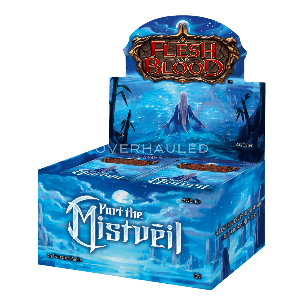 Flesh and Blood Part the Mistveil booster box with the Mystic talent