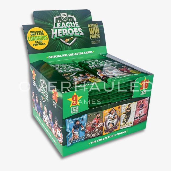 NRL League Heroes 2026 Card Box – Ozzie Collectables