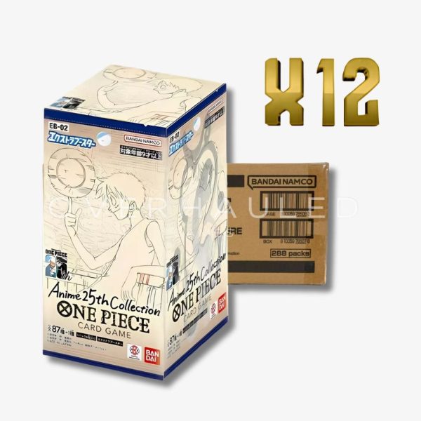 One Piece – EB-02 – Extra Booster Anime 25th Collection – Sealed Case – Japanese (12 Booster Boxes Inside)
