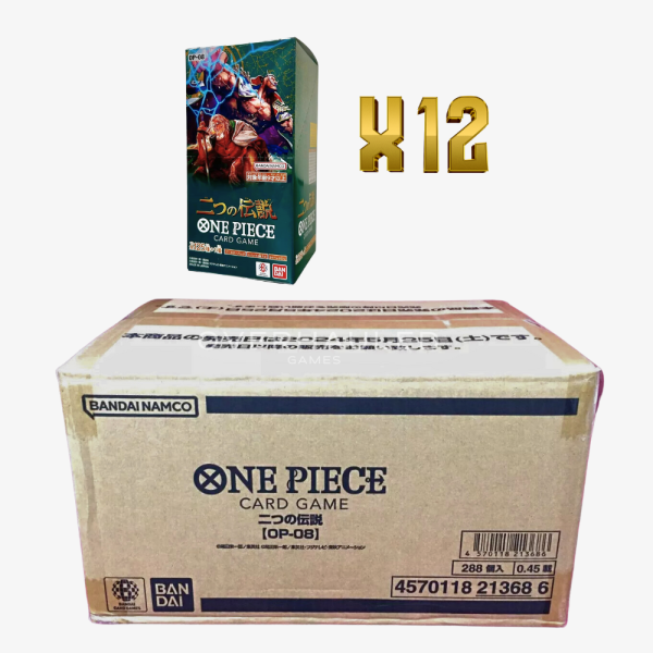 One Piece – OP-08 – Two Legends – Sealed Case – Japanese (12 Booster Boxes Inside)