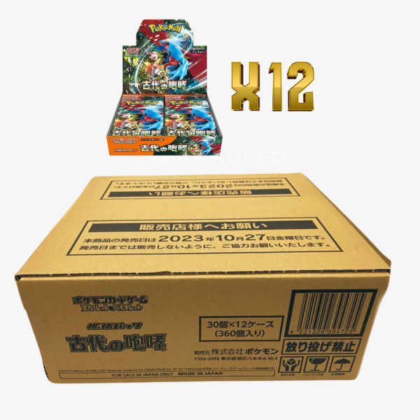 Pokemon – Ancient Roar Case – SV4k – Sealed Case – Japanese (12 Booster Boxes Inside)