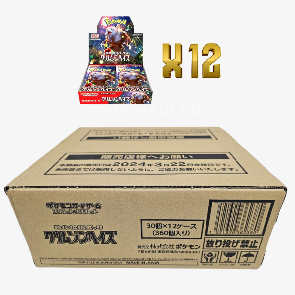 Pokemon – Crimson Haze – SV5a – Sealed Case – Japanese (12 Booster Boxes Inside)