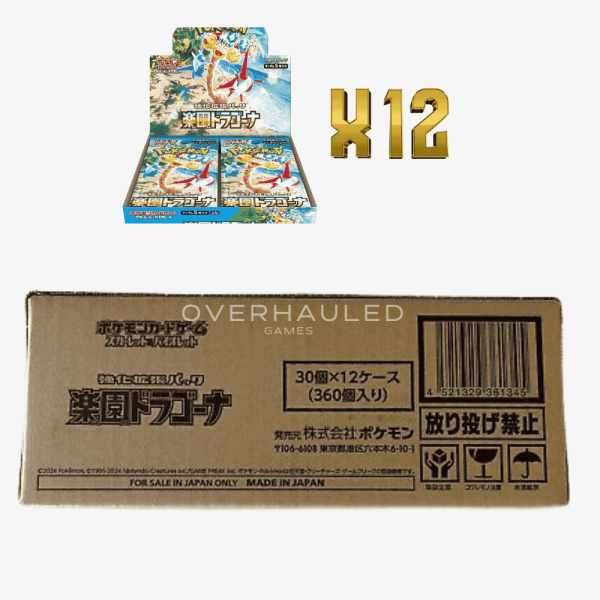 Pokemon – Paradise Dragona – SV7A – Sealed Case – Japanese (12 Booster Boxes Inside)