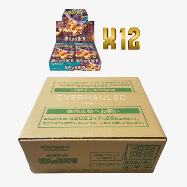 Pokemon – Ruler of the Black Flame – SV3 – Sealed Case – Japanese (12 Booster Boxes Inside)
