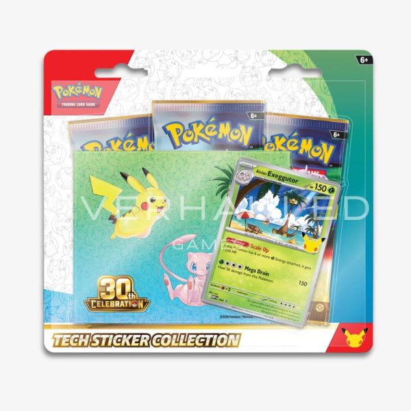 30th Anniversary Celebration Tech Sticker Blister Collection Alolan Exeggutor – English Pokemon TCG