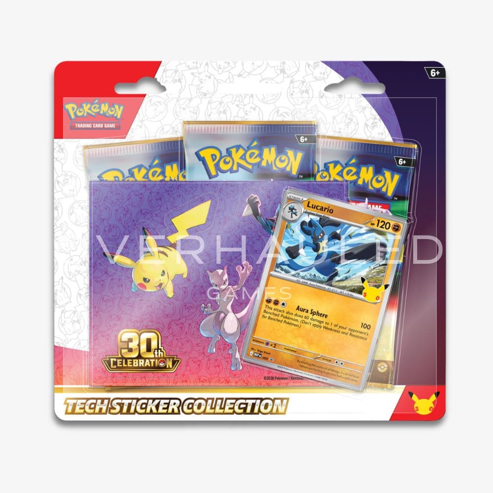 30th Anniversary Celebration Tech Sticker Blister Collection Lucario – English Pokemon TCG