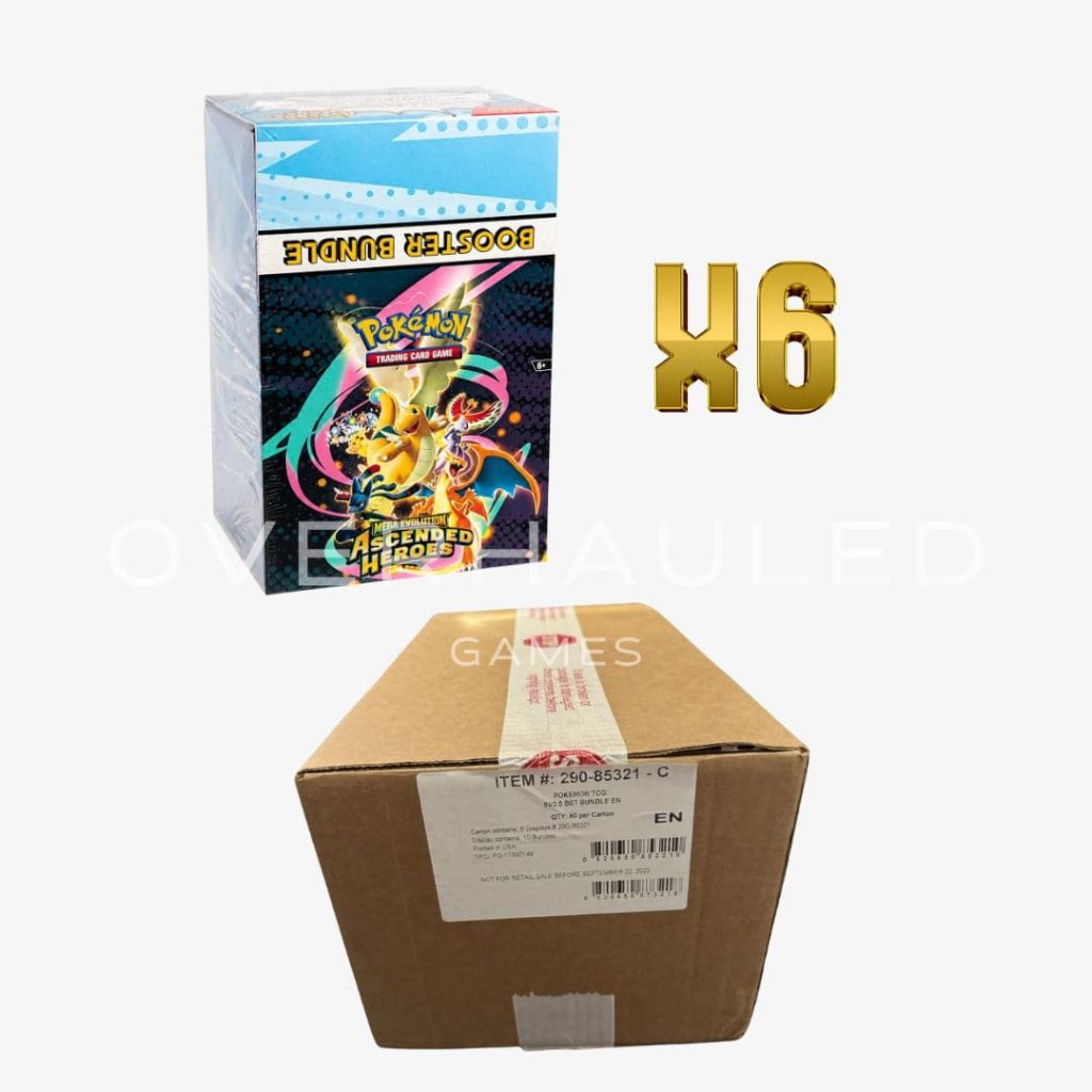 Ascended Heroes Booster Bundle Sealed Display Master Case (6 Sealed Display Boxes) – English Pokemon TCG