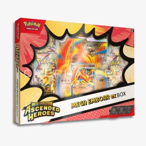 Ascended Heroes Mega Meganium Emboar or Feraligatr ex Box – Mega Evolution English Pokemon TCG