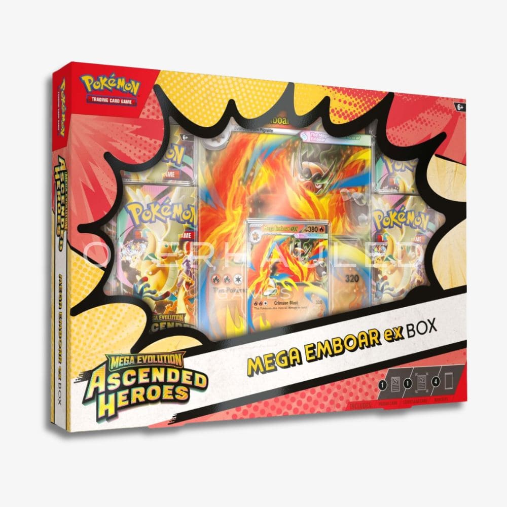 Ascended Heroes Mega Meganium Emboar or Feraligatr ex Box – Mega Evolution English Pokemon TCG