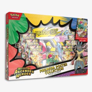 Ascended Heroes Mega Lucario or Mega Gardevoir Premium Poster Collection – Mega Evolution English Pokemon TCG