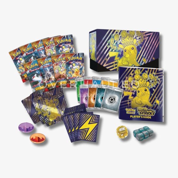 Surging Sparks Elite Trainer Box SV08 – view 2 – Ozzie Collectables