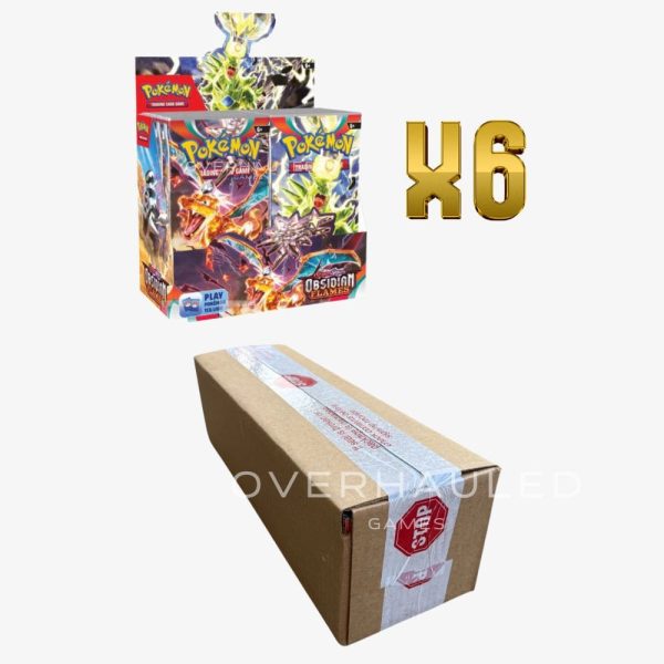 Pokemon TCG Scarlet & Violet: Obsidian Flames SV03 Booster Box Sealed Case (6 Booster Boxes)