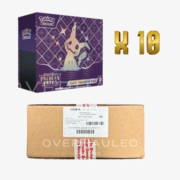 Pokemon TCG Scarlet & Violet: Paldean Fates SV4.5 Elite Trainer Box Case (10 ETBs Total)