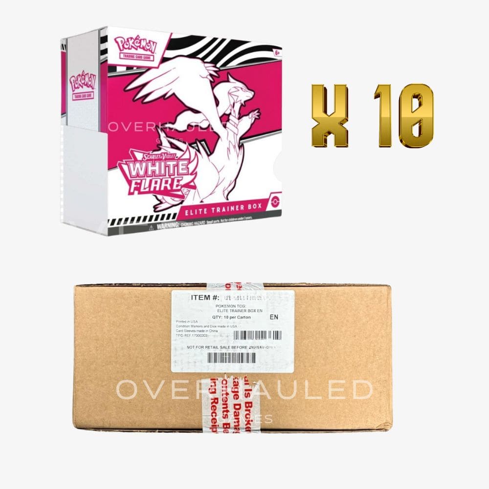 White Flare SV10.5 Elite Trainer Box Case RSV10.5 (10 ETBs Total) – English Pokemon TCG