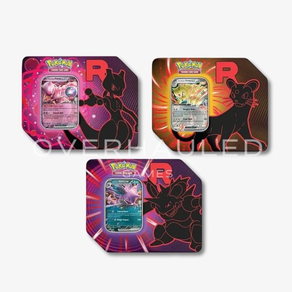 Team Rocket Tins (5 Booster Packs Total) – English Pokemon TCG