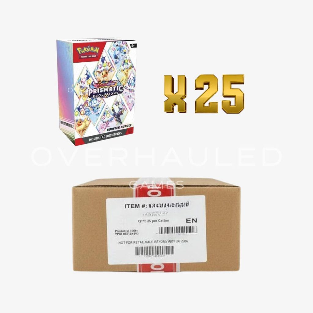 Prismatic Evolutions Booster Bundle Case SV8.5 (25 Boxes Total) – English Pokemon TCG