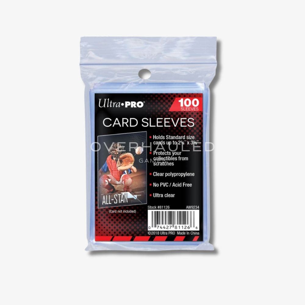 Ultra PRO Soft Card Sleeves (2.5″ x 3.5″) – 100 Pack