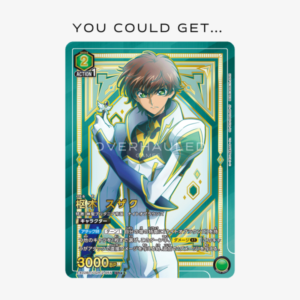 Union Arena Code Geass EX02BT Box – view 2 – Ozzie Collectables