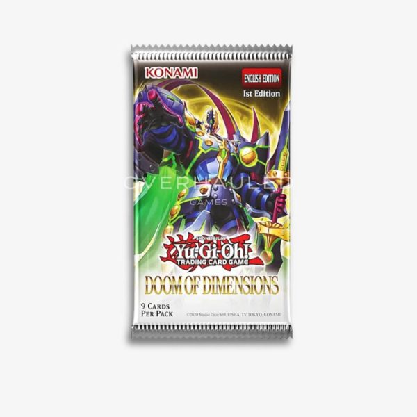 Yu-Gi-Oh Doom of Dimensions Booster Box – view 2 – Ozzie Collectables