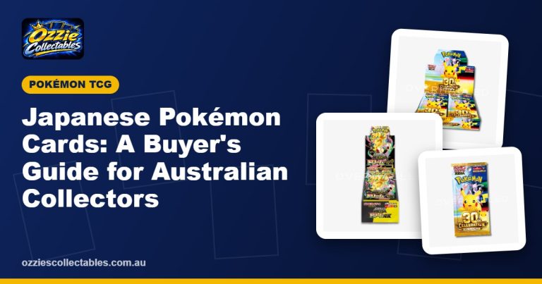 Japanese Pokémon cards and booster boxes from the Mega and 30th Celebration sets