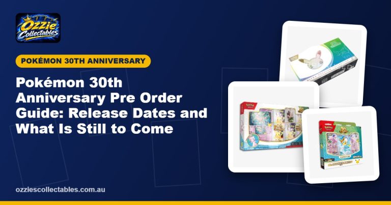 Pokémon 30th Anniversary pre order boxes including the Ultra-Premium Collection and figure collections