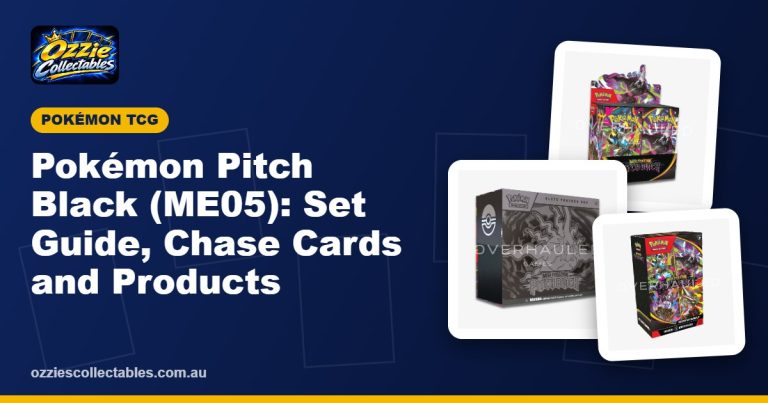 Pokemon Pitch Black ME05 English booster box and Elite Trainer Box featuring Mega Darkrai ex