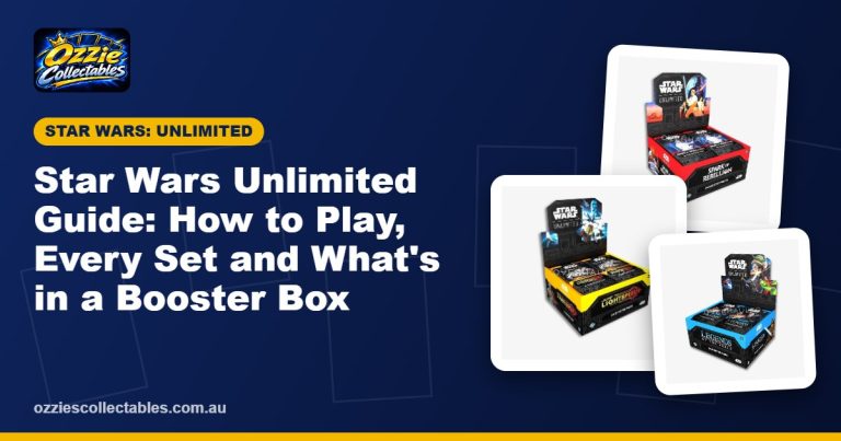 Star Wars Unlimited booster boxes for Spark of Rebellion, Jump to Lightspeed and Legends of the Force
