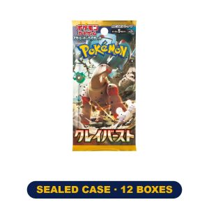 Pokemon – Clay Burst – SV2d – Sealed Case – Japanese (12 Booster Boxes Inside)
